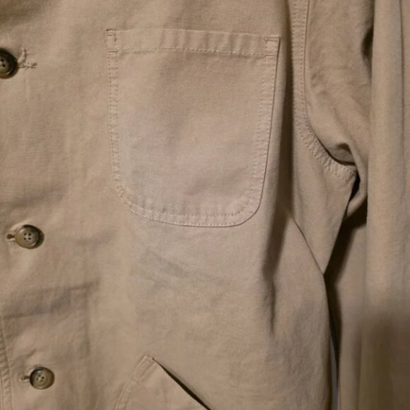 NWT Polo Ralph Lauren Beige Oversize Jacket Corduroy Collar Cuff Size Medium - Picture 9 of 13